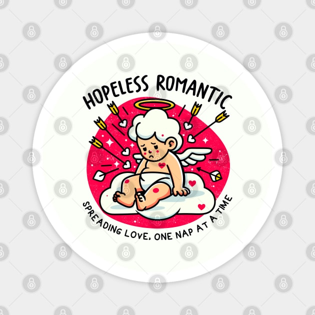 HOPELESS ROMANTIC Magnet by Fabrik